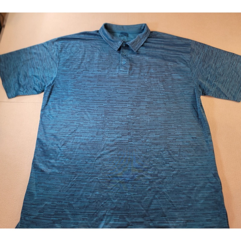 Kingsize Mens Performance Golf Polo Shirt Size 3XL Teal Polyester